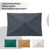 Rectangular Patio Umbrella Waterproof Sunshade Easy To Install Replacement Canopy  Backyard