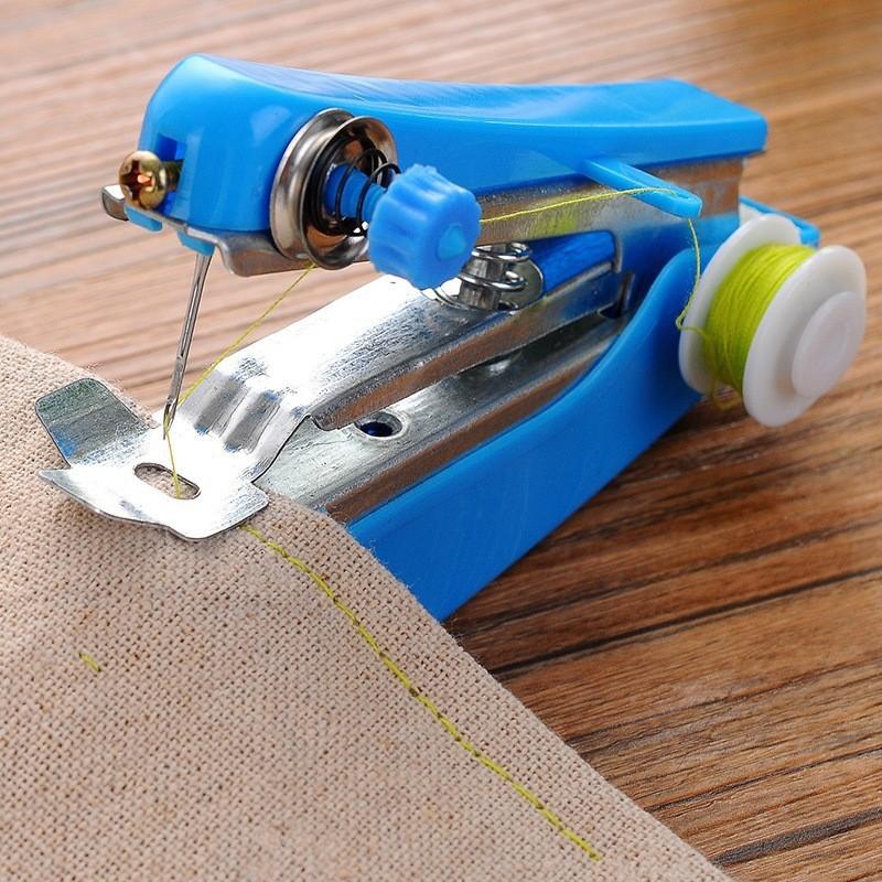 Handheld Sewing Machine Clothes Fabrics Sewing Accessories DIY Home Mini Manual Stitch Needlework Machine Sewing Tool Supplies