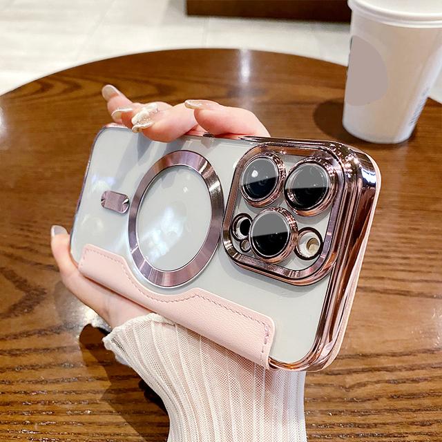 Funda de teléfono con tapa magnética de cuero para móvil, funda con ranura para tarjeta a prueba de golpes, con carga inalámbrica, para Iphone 14pro Max 13 12 11 Pro Max 14 Plus