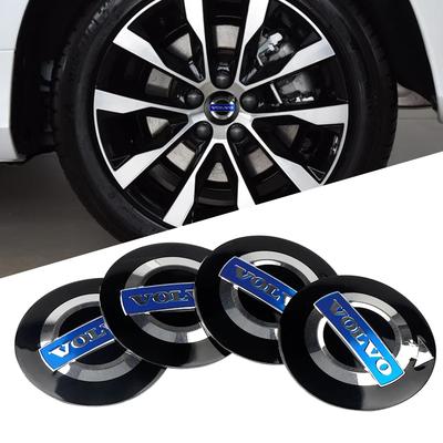 4 Peças 56mm Calotas Centrais de Roda de Carro Adesivos de Emblema Para R Design T6 AWD C30 C40 C50 C70 S40 S60 S70 S80 S90 V40 V50 V60