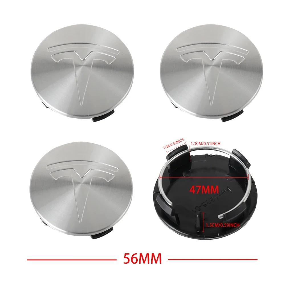 

Car Sticker 2025 New Tesla 4PCS 56mm Car Vehicle Wheel Hub Center Cap Cover Decals Sticker Badge Auto Accessories For Tesla Mode 4pcs 56mm-For Tesla срібний