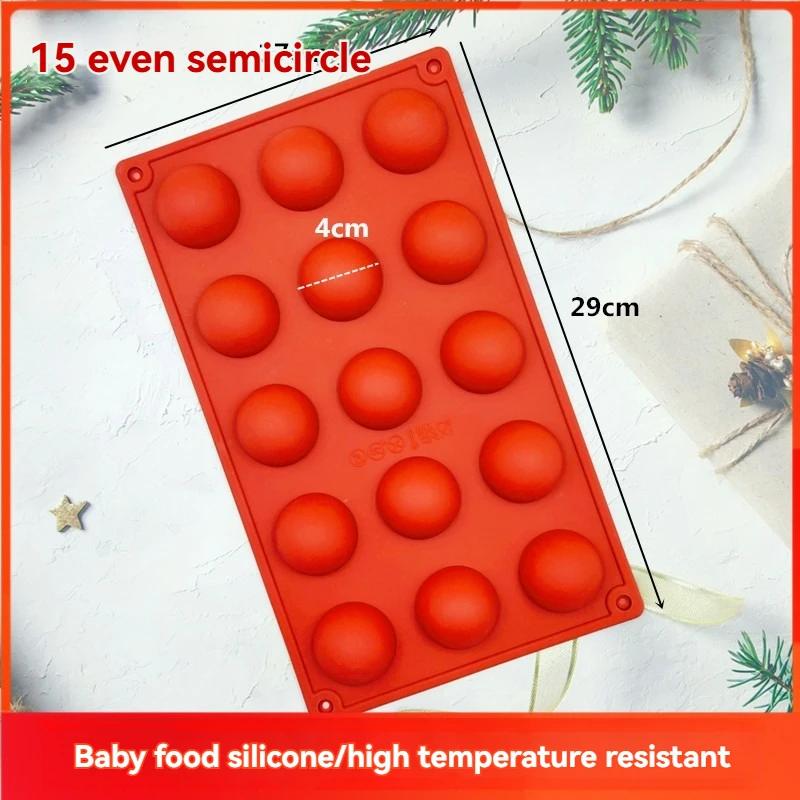 3D Kugel Runde Halbkugel Silikonform Halbkugel Kuchenform Kuppel Backformen DIY Pudding Süßigkeiten Gelee Küche Backwerkzeug