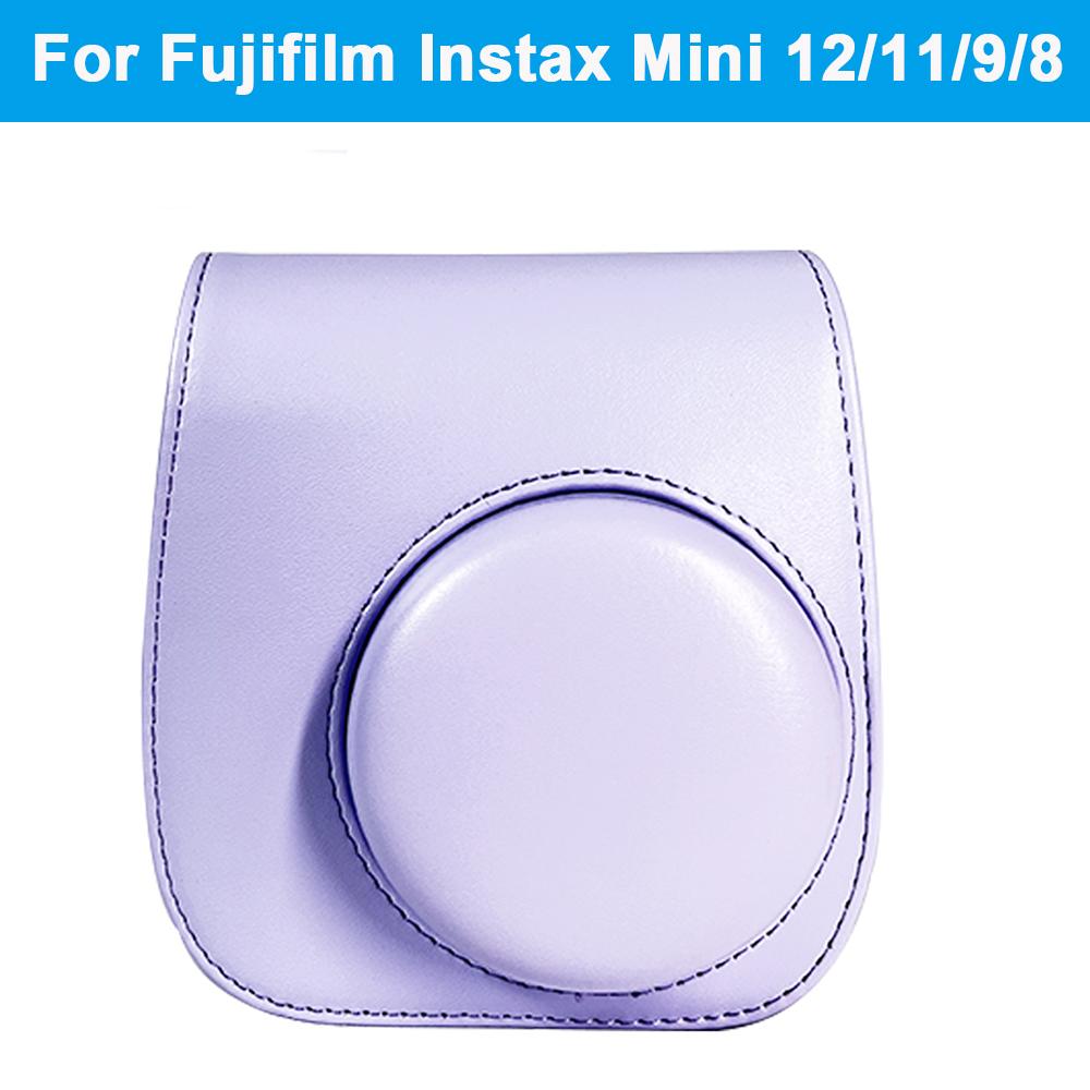 PU Leather Camera Bag Case For Fujifilm Instax Mini 12/11/9/8 Retro Camera Protective Cover Shell Pouch Protector Scratchproof