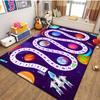 15 Size Snakes and Ladders Game Pattern Rug Carpets for Bedroom Living Room Mat Creative Door Mat Dressing Room Rugs Play Mats