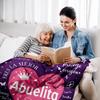 Grandma Gifts in Spanish Abuela Gifts Abuelita Blanket for Grandma Festival Birthday Gifts Regalos para Abuela/Abuelita throw