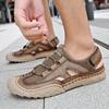 38-46 Summer Men's Large Fashion Outdoor Casual Sandals Handmade Mesh Breathable Sandals Beach Shoes