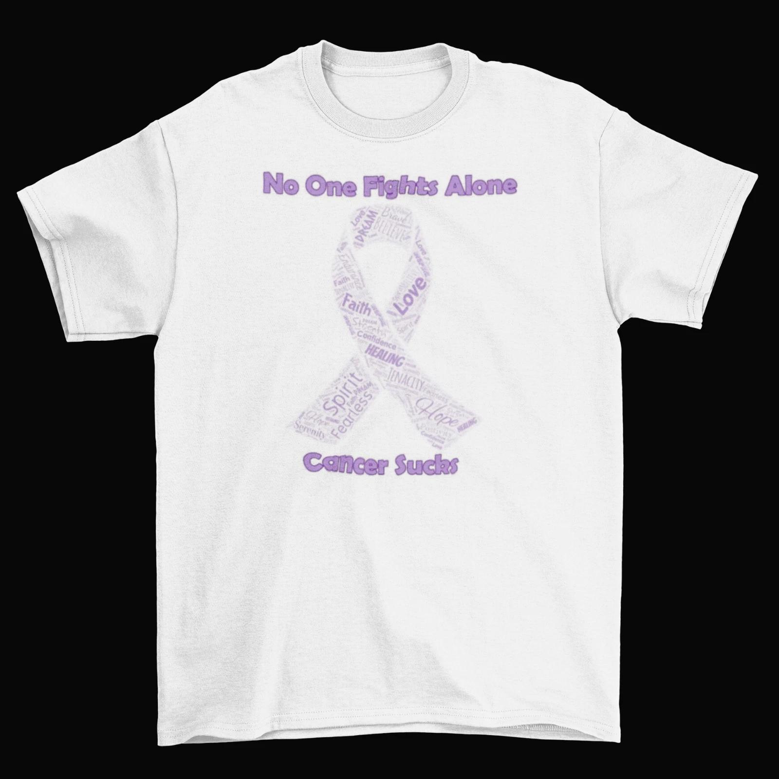 Fight Cancer T-Shirt Unisex Adult Sizes Cancer Awareness Ribbon Together New L