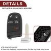Key Fob Shell Case for Dodge Journey 2012-2016 5 Buttons Plastic Replacement | Keyless Entry Remote Control Key Shell Case 1 Pcs