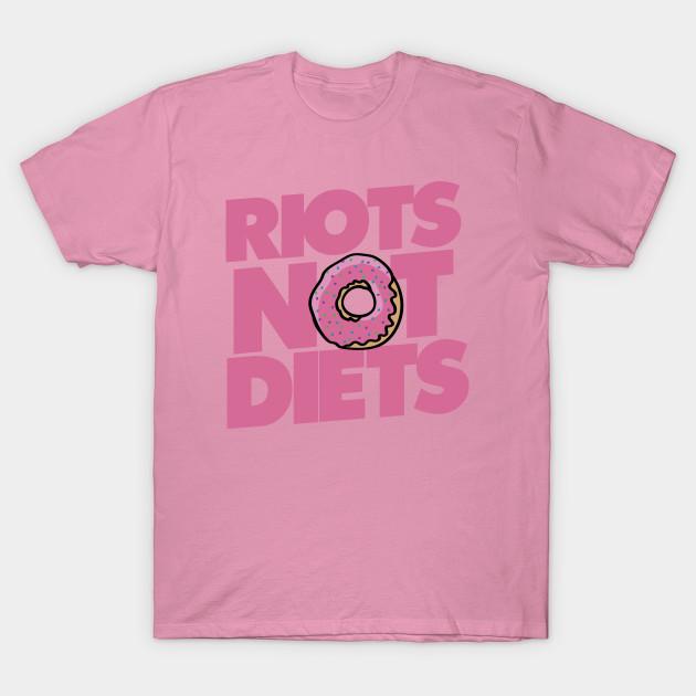 T Shirt Women Riots Not Diets Harajuku Print Kawaii Tshirt Summer Short Sleeve Female T-Shirt Top Tee