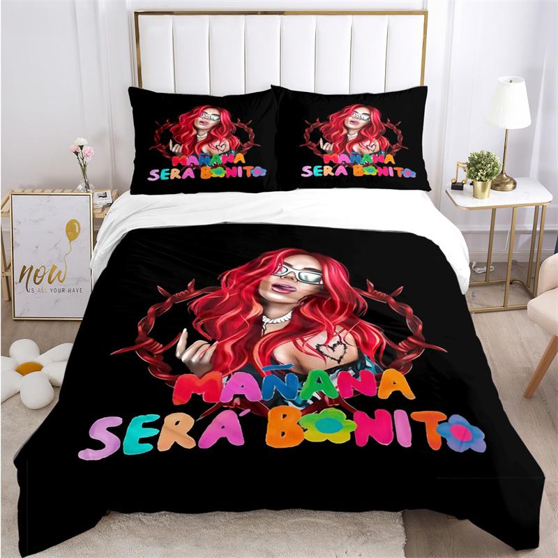 Sexy Karol G Singer All Season Duvet Cover Comforter Bedding set Soft Quilt Cover and Pillowcases Teens Single/Double/Queen/King