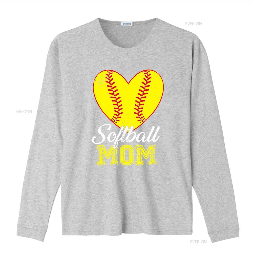 Softball Mama T-Shirt Herz Damen Spieltag vintage gewaschen Lässig Streetwear Mode Stilvolle Designer Kleidung Grafik Leicht