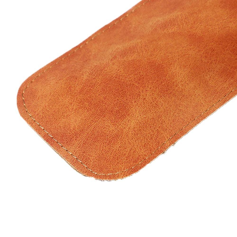 Rectangle Sunglasses Bag Velvet Lining Eyeglasses Holder Small PU Leather Glasses Bag  Female/Male