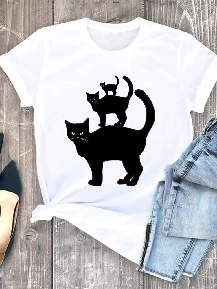 Witch Style Cute 90s Fall Autumn Style Halloween Thanksgiving Tees Ladies Clothing Clothes T Women Graphic Print Tshirts