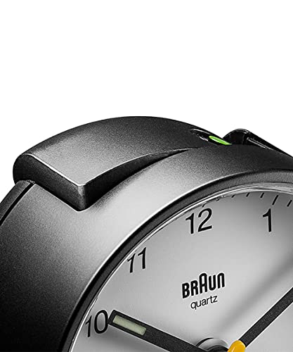 BRAUN Classic Analog Alarm Clock BC01BW
