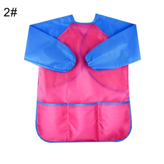 Kinder Malschürze Langarm Wasserdicht Kunst Malen Basteln Schürze