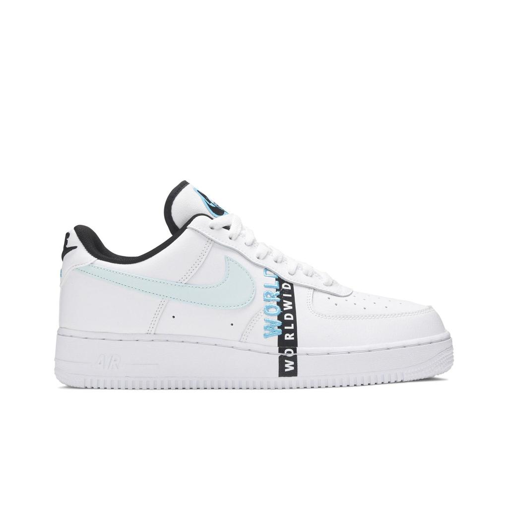 Nike Air Force 1 '07 LV8 'Worldwide Pack - Gletscherblau' (Unisex) Weiße Skateboard-Schuhe CK6924 100