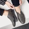 White Black Leather Lazy Driving Comfortable Soft For Men Dress  Men'S Formal Shoes Loafers Moccasins Breathable Slip On