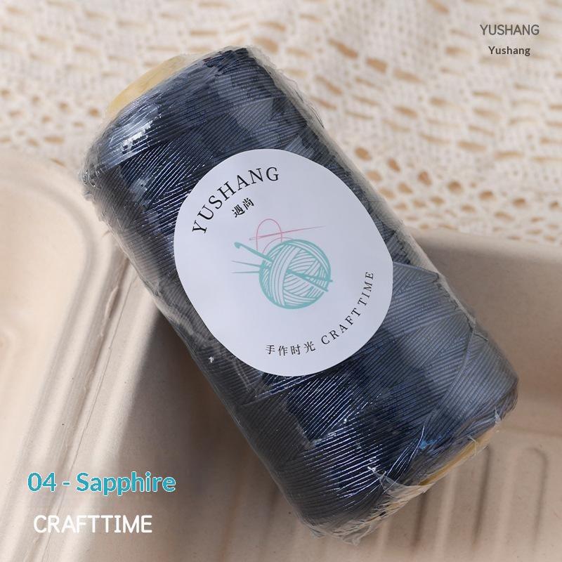 Shiny Glitter Core-Spun Yarn Tear-Resistant Hand Woven Thread for DIY Knitting Bags Purses Home Textile Craft Supplies