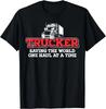 Funny Truck Driver Gift - Trucker Saving the World Gift Unisex T-Shirt
