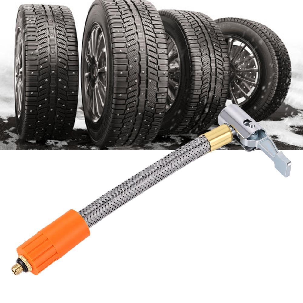 M6 X 1 Thread Tire Inflator Hose Adapter Stainless Steel Air Chuck  Car/Motorcycle