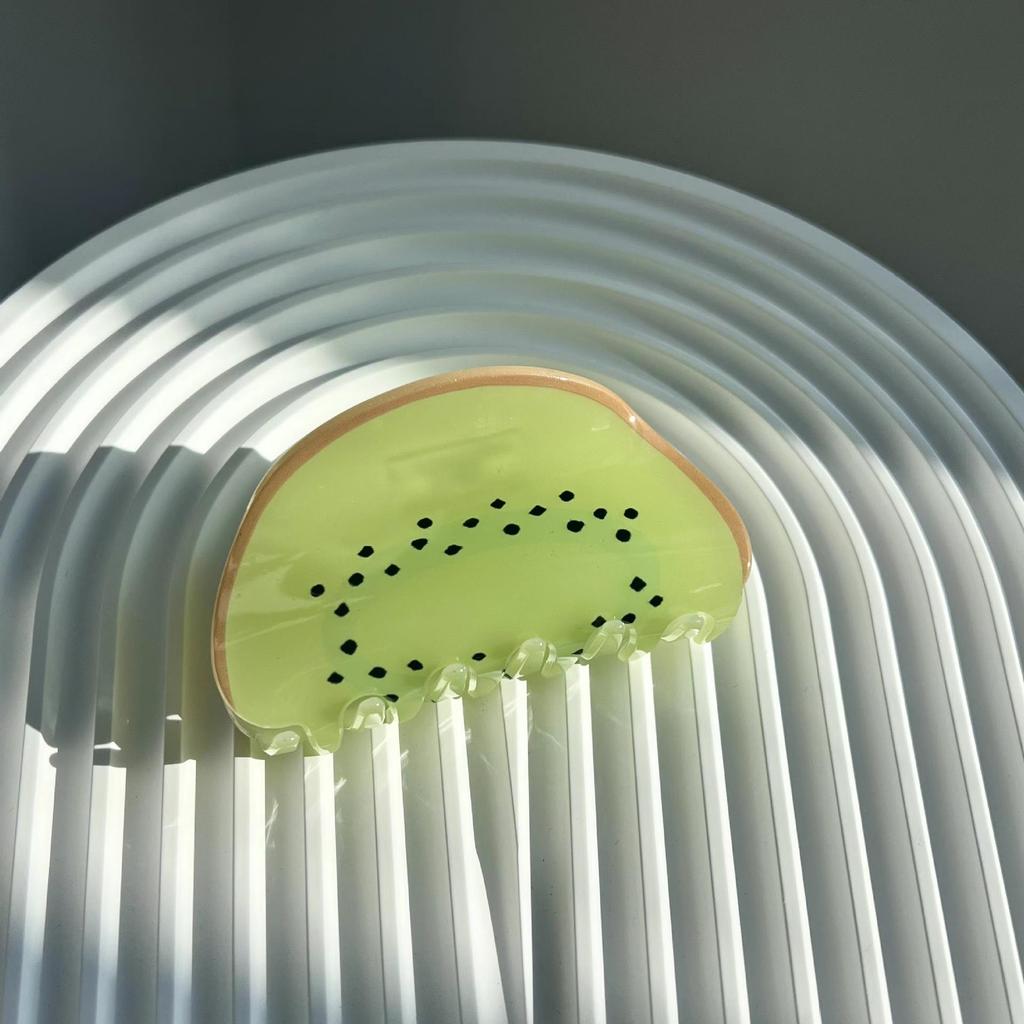 Große hochwertige Acryl-Fruchtklauen-Haarspange für Frauen - Sommerliches frisches Hochsteck-Accessoire