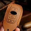High Quality Leather Car Remote Key Cover Case Holder Protector Shell For Subaru WRX Forester Crosstrek Outback BRZ Legacy 2024