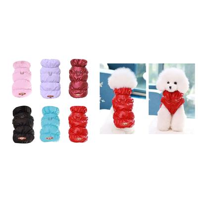 Winter Dog Coat Furry Lining Waterproof Windproof Dog Snowsuit Dog Coat Puppy Outfit Puppy Outfit Easy To Wear