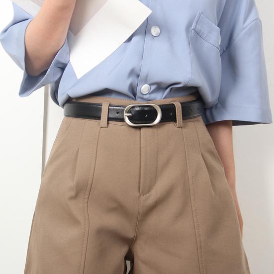 Imitation Leather Women Belt Adjustable Length Pin Buckle Waistband Dress Shirt Tops Belt Fashion Accessories