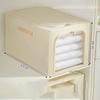 53L Oxford Cloth Steel Frame Storage Box Closet Organizer with Clear Window