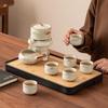 Ru Kiln Wisteria Blossom 9-Piece Gongfu Tea Set