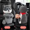 2 In1 Cute Cartoon Car Tissue Box With Ashcan Creative Plush Tissue Box Holder Auto Armrest Box Car Garbage Can for car interior