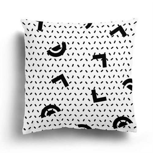 Decorazione Soggiorno Casa Moderna Federa Cuscino Coprisoffa 45*45Cm Copricuscino 60X60Cm Nordico 50X50 Autunno Bianco Nero Semplice