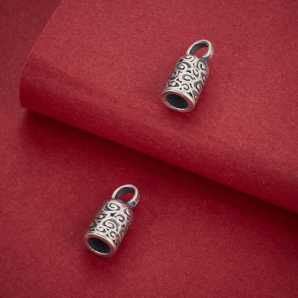 S925 Sterling Silver Retro Cloud Pattern S-Clasp for DIY Beading and Weaving Rope Bracelet