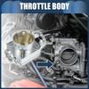 INFINAUTO Throttle Body Assembly 80mm Car Actuator Aluminum Alloy Silver Tone 1pc