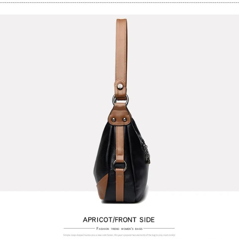 High-Quality PU Women's Leather Tote Handbag Luxury Designer Shoulder Crossbody Bag Ladies' Casual Messenger Bag