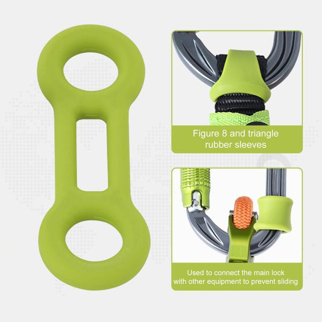 Climbing Carabiner Ropes Locking Rings Heavy Duty Safety Gear Rappel Abseil Carabiner Positioning Equipment For Rappelling