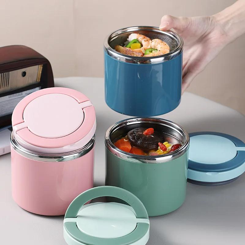 1PCS 630/1000ml Food Insulated Jar Insulated Container Insulated Soup Cup Stainless Steel Lunch Box Insulated for Students