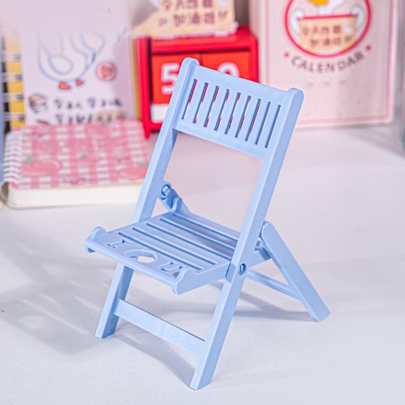 Foldable Phone Stand for Desk Chair Shape Cellphone Holder Portable Cellphone Cradle Desktop Dock Universal
