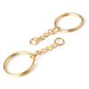 10pcs/Lot Iron Key Rings Keychain Key Chain Split Ring Metal Blank Gold Color Rhodium Keyrings DIY Jewelry Making Accessorie