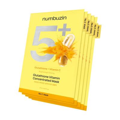 Nr. 5 Glutathion Vitamin Konzentrierte Maske 27ml*5 Stück