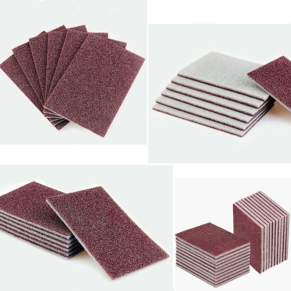 20pcs Nano Carborundum Sponge, Emery Sponge Brush Clean Eraser Scrub, Kitchen Magic Cleaning Sponge for Removing Rust Cleaning Pots and Pans,