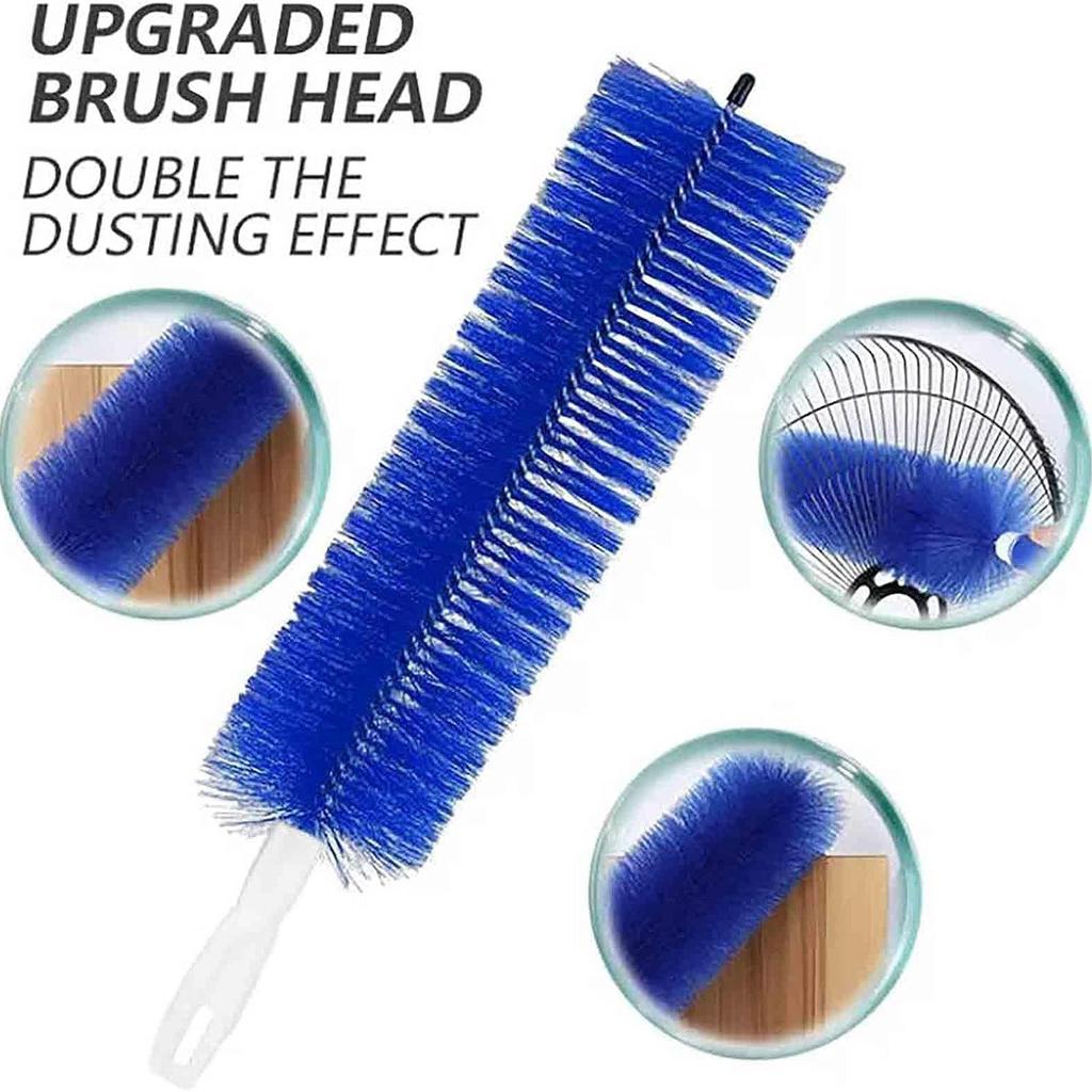 Flexible Fan Dusting Brush, Non-disassembly Cleaning Brush, Dusting Collector, Multi Purpose Brush, Fan Cleaning Brushes, Microfiber Feather Duster