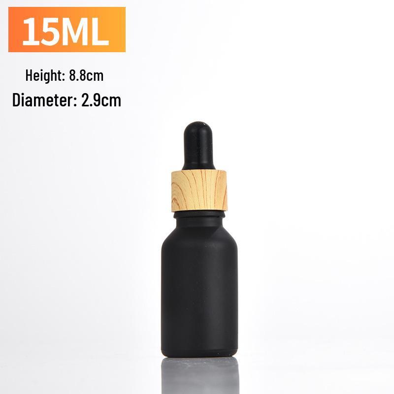 5ml/30ml/100ml Frosted Essential Oil Dropper Bottles with Wood Grain Ring
