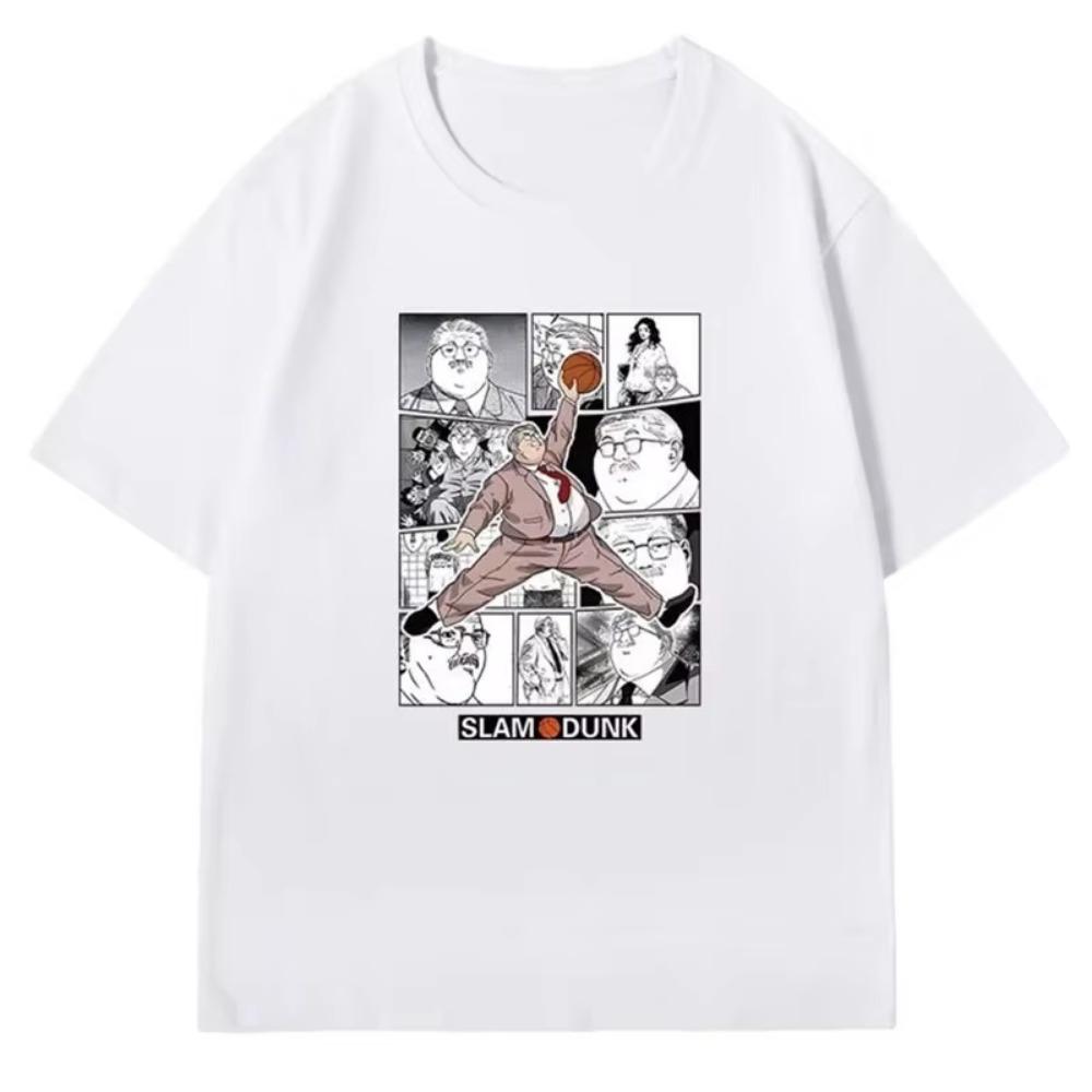 Anime Slam T-Shirt For Men 2023 Japanese Style Manga Women Short Sleeve Tees Tops Basket Ball Team Oversized T Shirts 8XL