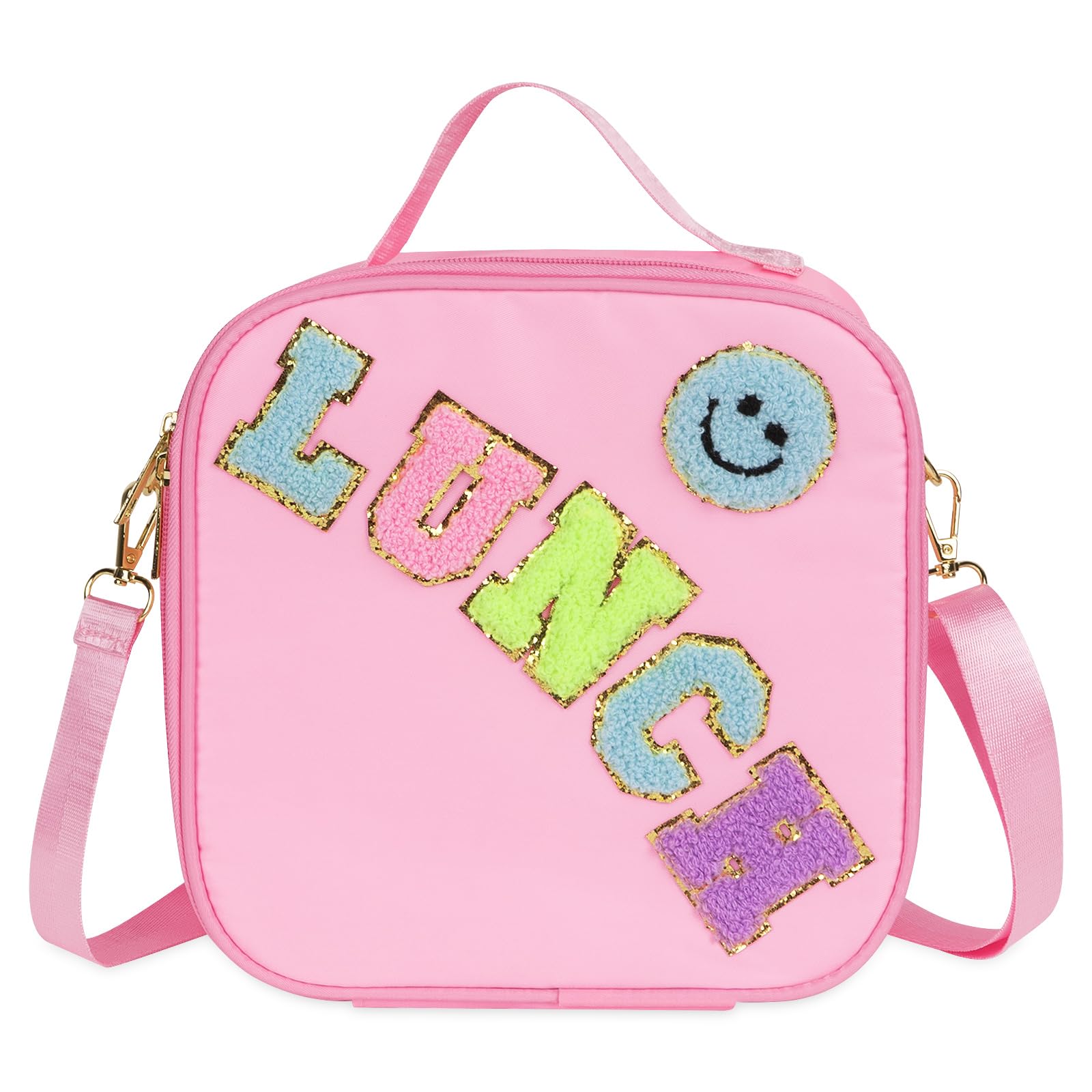 

Linkidea Pink Cartoon Pattern Lunch Tote Bag for Kids Portable Reusable Lunch Box Container for Picnic Compatible with Xgxn Lunchbox School, B.Box, розовый