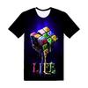 Summer Men's 3D Printed Crew Neck T-Shirt Fashion Versatile Breathable Trend Casual