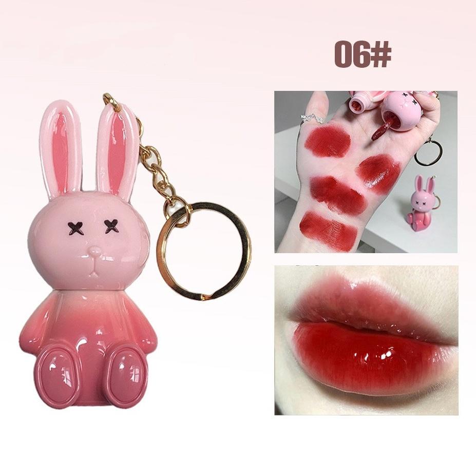 GEGE BEAR Rabbit Lip Glaze, Matte Velvet Lip Clay Long-lasting Color Non-drying Lipstick