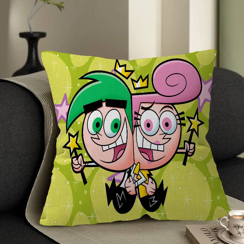 Cartoon The Fairly OddParents Pillow Gift Home Office Decoration Bedroom Sofa Car Cushion Cover Case 45x45