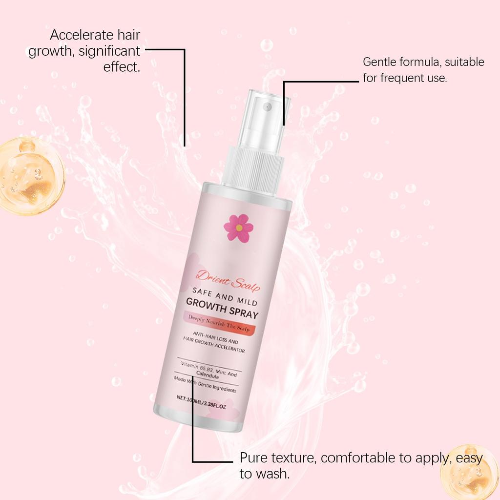 Hair Growth Spray Nourishes Hair Follicles Strengthens Hair  Hair Loss And Strengthens Hair To Promote New Hair Growth 100ml