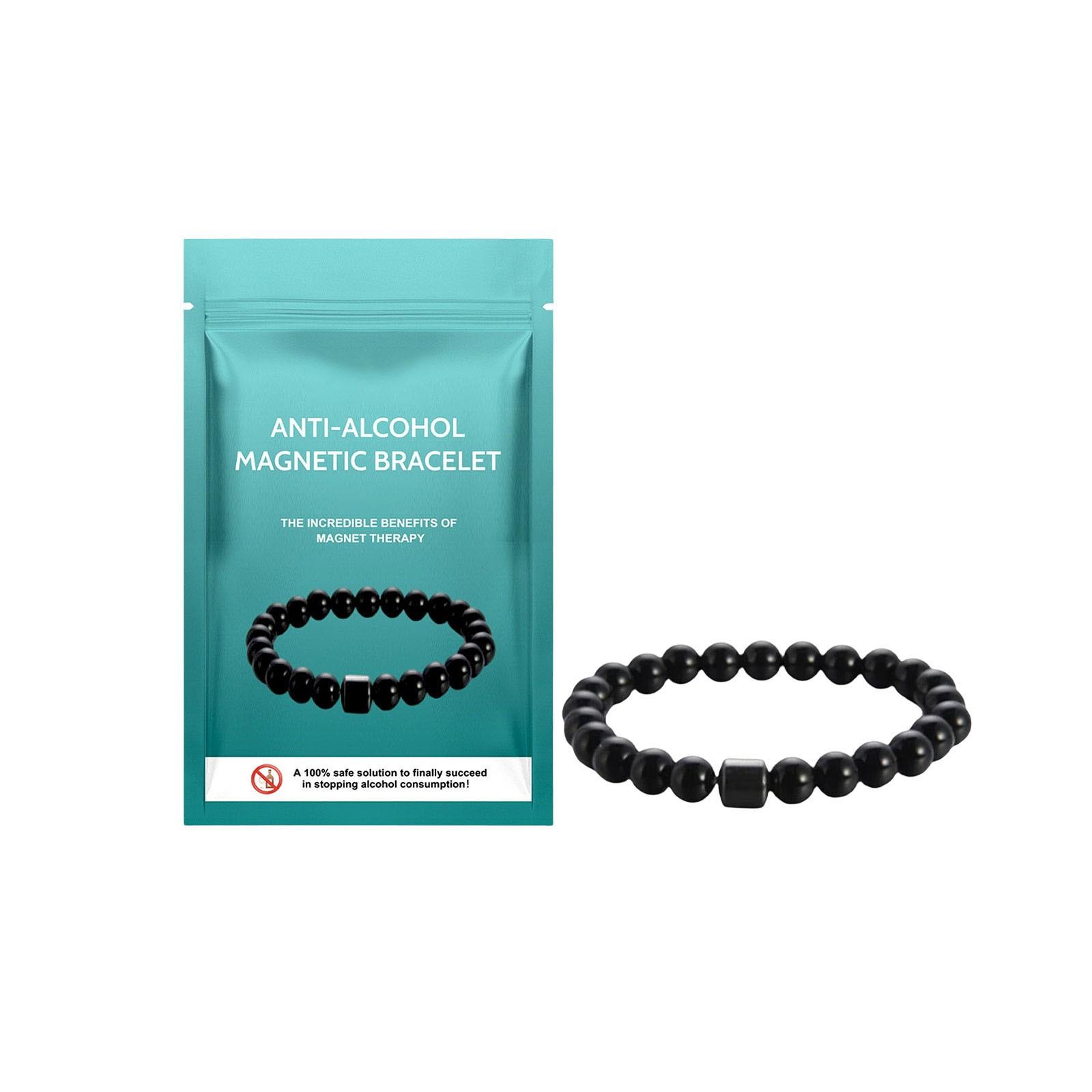 

Магнитный браслет против алкоголя, Браслет для снятия головокружения и дискомфорта во время развлечений, на вечеринках, собраниях и после употребления алкоголя. One Size чёрный